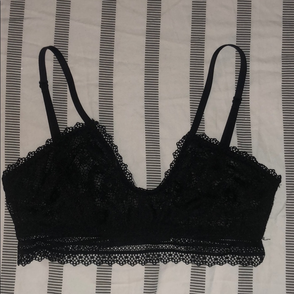 Victoria’s Secret•Scoop Neck•Black Lace Bralette